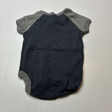 Load image into Gallery viewer, Boys Target, grey cotton bodysuit / romper, dad rocks, GUC, size 0000,  