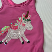 Load image into Gallery viewer, Girls Target, pink swim one-piece, sequin unicorn, GUC, size 1,  