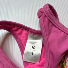 Load image into Gallery viewer, Girls Target, pink swim one-piece, sequin unicorn, GUC, size 1,  