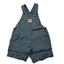 Load image into Gallery viewer, Boys Target, blue cotton overalls / shortalls, GUC, size 000,  