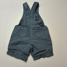 Load image into Gallery viewer, Boys Target, blue cotton overalls / shortalls, GUC, size 000,  