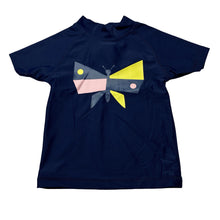 Load image into Gallery viewer, Girls H&amp;T, navy short sleeve rashie top, GUC, size 1,  
