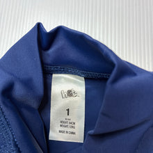 Load image into Gallery viewer, Girls H&amp;T, navy short sleeve rashie top, GUC, size 1,  