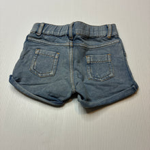 Load image into Gallery viewer, Girls Tiny Little Wonders, soft knit denim shorts, FUC, size 00,  