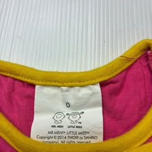 Load image into Gallery viewer, Girls Mr Men, Little Miss Sunshine cotton t-shirt / top, GUC, size 0,  