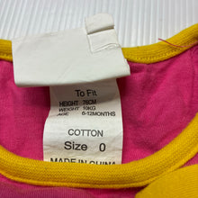 Load image into Gallery viewer, Girls Mr Men, Little Miss Sunshine cotton t-shirt / top, GUC, size 0,  