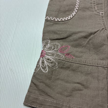 Load image into Gallery viewer, Girls Next, stone linen / cotton pants, elasticated, GUC, size 000,  
