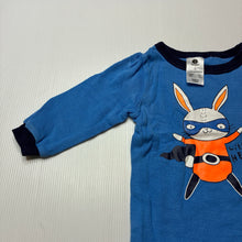 Load image into Gallery viewer, Boys Dymples, blue cotton pyjama top, hero, GUC, size 0,  