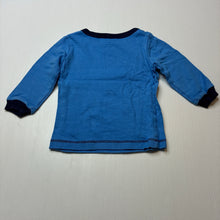 Load image into Gallery viewer, Boys Dymples, blue cotton pyjama top, hero, GUC, size 0,  