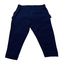 Load image into Gallery viewer, Girls Dymples, navy stretchy ruffle leggings / bottoms, EUC, size 000,  