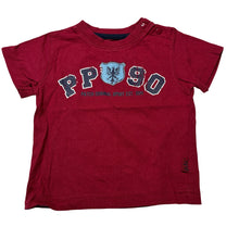 Load image into Gallery viewer, Boys Pumpkin Patch, maroon cotton t-shirt / top, EUC, size 00,  