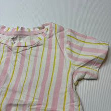 Load image into Gallery viewer, Girls Anko, striped cotton tie front t-shirt / top, GUC, size 1,  