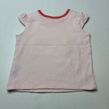 Load image into Gallery viewer, Girls Mothercare, pink soft cotton t-shirt / top, fish, EUC, size 000,  