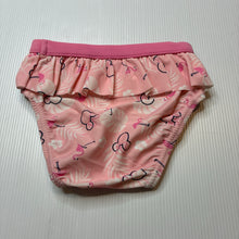 Load image into Gallery viewer, Girls Disney Baby, Minnie Mouse pink swim bottoms, EUC, size 00,  