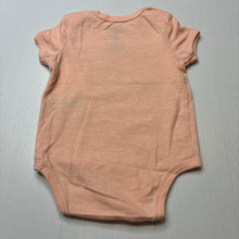 Load image into Gallery viewer, Girls Cotton On Baby, peach bodysuit / romper,Honolulu, FUC, size 00,  