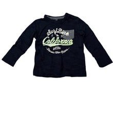 Load image into Gallery viewer, Boys navy, cotton long sleeve t-shirt / top, EUC, size 00,  