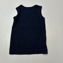 Load image into Gallery viewer, Boys Ka-Boosh, navy cotton singlet top, GUC, size 00,  