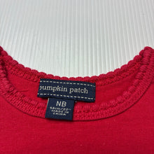 Load image into Gallery viewer, Girls Pumpkin Patch, red cotton t-shirt / top, EUC, size 0000,  