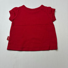 Load image into Gallery viewer, Girls Pumpkin Patch, red cotton t-shirt / top, EUC, size 0000,  
