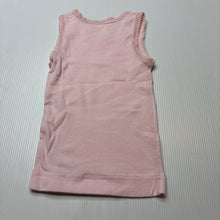 Load image into Gallery viewer, Girls Marquise, pink soft cotton singlet top, EUC, size 000,  