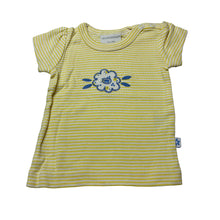 Load image into Gallery viewer, Girls Marquise, striped cotton t-shirt / top,flower, EUC, size 000,  