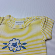 Load image into Gallery viewer, Girls Marquise, striped cotton t-shirt / top,flower, EUC, size 000,  