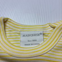 Load image into Gallery viewer, Girls Marquise, striped cotton t-shirt / top,flower, EUC, size 000,  