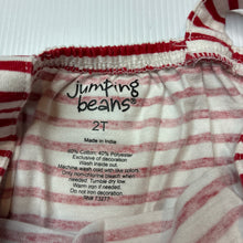 Load image into Gallery viewer, Girls Jumping Beans, red &amp; white stripe summer top, GUC, size 2,  
