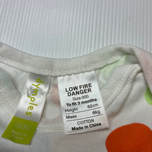 Load image into Gallery viewer, Unisex Dymples, colourful cotton bodysuit / romper, EUC, size 000,  