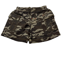 Load image into Gallery viewer, Boys Dymples, cotton camo print shorts,elasticated, EUC, size 000,  