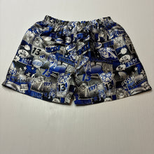 Load image into Gallery viewer, Boys NRL Supporter, Canterbury Bulldogs lightweight pyjama / boxer shorts, GUC, size 3,  