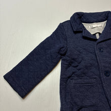 Load image into Gallery viewer, Unisex Target, blue soft feel quiilted jacket / coat, GUC, size 0,  