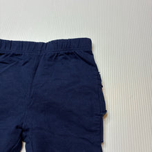 Load image into Gallery viewer, Girls Dymples, navy ruffle leggings / bottoms, EUC, size 000,  