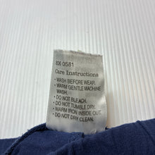 Load image into Gallery viewer, Girls Dymples, navy ruffle leggings / bottoms, EUC, size 000,  