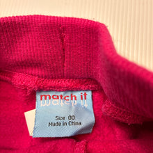 Load image into Gallery viewer, Girls Match It, pink fleece lined track / sweat pants, GUC, size 00,  