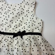 Load image into Gallery viewer, Girls Carter's, lined black &amp; white tulle party dress, GUC, size 1-2, L: 45cm