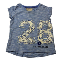 Load image into Gallery viewer, Girls Next, blue cotton t-shirt / top, FUC, size 00,  