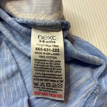 Load image into Gallery viewer, Girls Next, blue cotton t-shirt / top, FUC, size 00,  