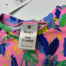 Load image into Gallery viewer, Girls Target, long sleeve rashie &amp; swim bottoms set, NEW, size 000,  