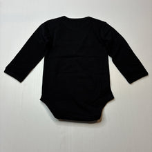 Load image into Gallery viewer, Girls Tilly &amp; Wilbur, black stretchy bodysuit / romper, neice, EUC, size 0,  