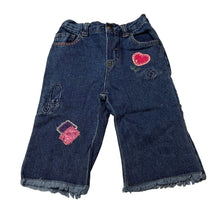 Load image into Gallery viewer, Girls Now, vintage blue denim jeans,elasticated, GUC, size 0,  