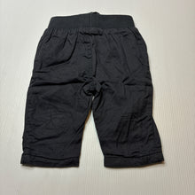 Load image into Gallery viewer, Boys Tiny Little Wonders, lined cotton pants,elasticated, EUC, size 000,  