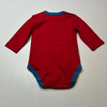 Load image into Gallery viewer, Boys Pumpkin Patch, red cotton bodysuit / romper, Superman, NEW, size 000,  