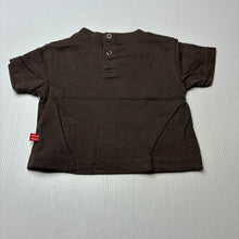 Load image into Gallery viewer, Unisex Minnie Minors, brown cotton t-shirt / top, EUC, size 00,  