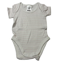 Load image into Gallery viewer, Girls Kids &amp; Co Baby, pink &amp; white cotton bodysuit / romper, EUC, size 0000,  