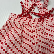 Load image into Gallery viewer, Girls Oobi, lightweight spotted cotton party dress, EUC, size 1, L: 45cm