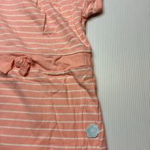 Load image into Gallery viewer, Girls Sprout, pink &amp; white soft cotton casual dress, GUC, size 00, L: 36cm