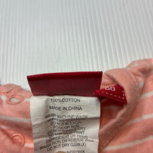 Load image into Gallery viewer, Girls Sprout, pink &amp; white soft cotton casual dress, GUC, size 00, L: 36cm