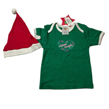Load image into Gallery viewer, Girls Nutcracker, cotton Christmas t-shirt &amp; hat set, NEW, size 1,  