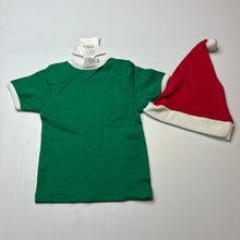 Load image into Gallery viewer, Girls Nutcracker, cotton Christmas t-shirt &amp; hat set, NEW, size 1,  